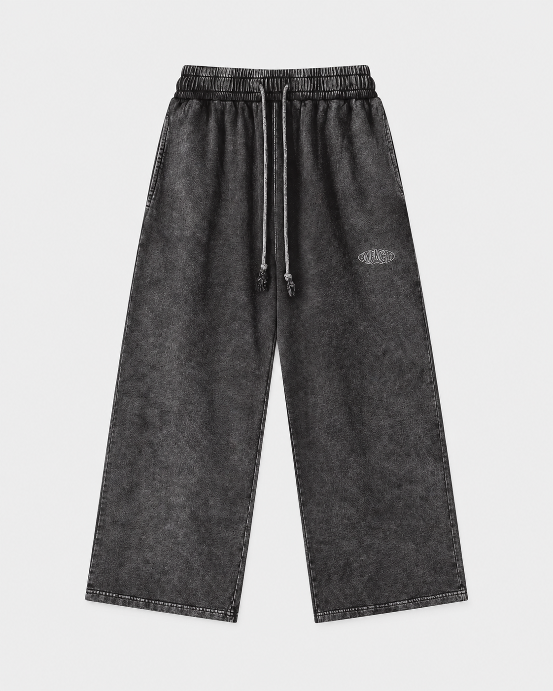 Studio Washed Straight Leg Pants, front on light grey